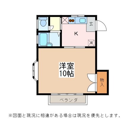 北松本駅 徒歩4分 3階の物件間取画像